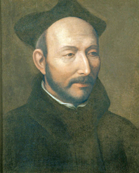 Portrait of St. Ignatius, by Jacopino del Conte