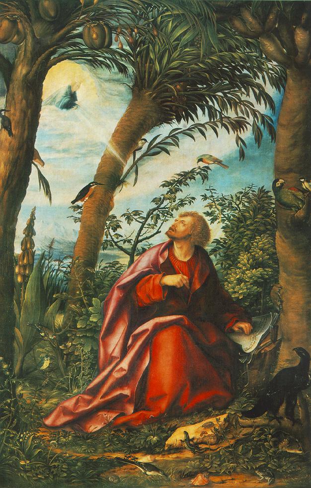 Hans Burgkmair: St. John the Evangelist in Patmos (1508)